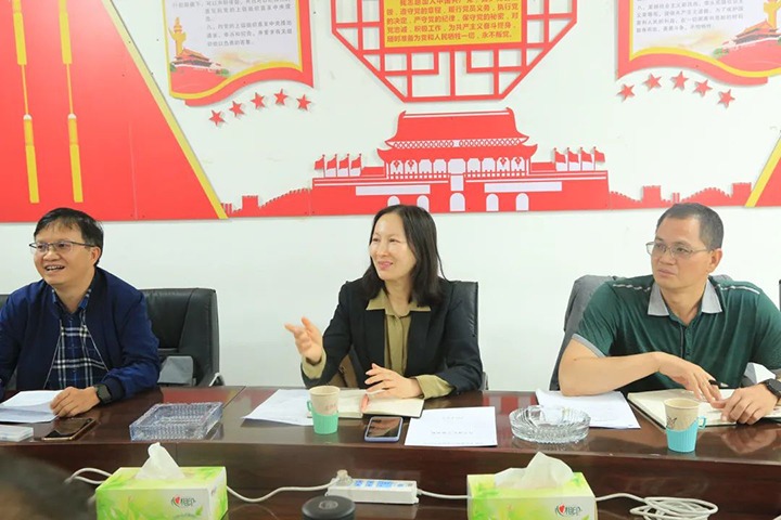 【主题教育】云煤（J9.COM）集团党委委员、财政总监莫晓丹一行到东源恒鼎公司发展主题教育调研